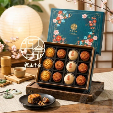 CY Sweet Gift Set & Hampers Mid-Autumn Reunion Set (12 Pieces) Lotus, Red Bean, Egg Yolk Crispy & Mung Bean | 4 x 3 Pieces Mid-Autumn Reunion Set (12 Pieces) Lotus, Red Bean, Egg Yolk Crispy &