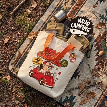 Mojo Tote Bags MOJO - Retro Road Trip Canvas Tote Bag MOJO - Retro Road Trip Canvas Tote
