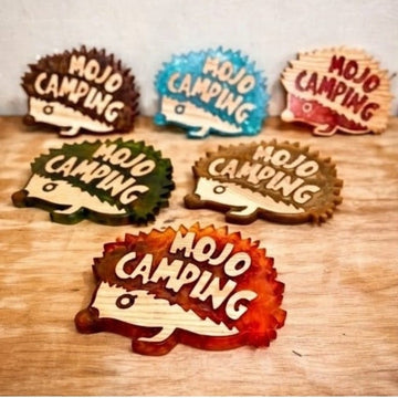 Mojo Placemats & Coasters Mojo Taiwan Hedgehog Solid Wood & Epoxy Resin Coaster Mojo Taiwan Hedgehog Solid Wood & Epoxy Resin Coaster