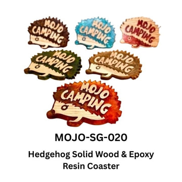 Mojo Placemats & Coasters Mojo Taiwan Hedgehog Solid Wood & Epoxy Resin Coaster Mojo Taiwan Hedgehog Solid Wood & Epoxy Resin Coaster