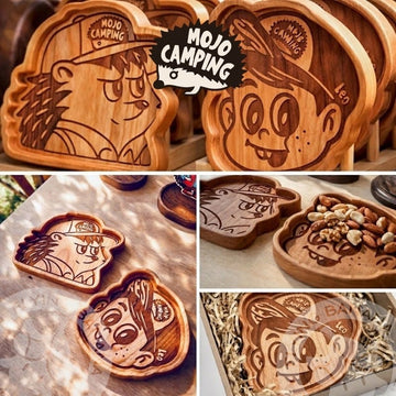 Mojo Desk Organizers Mojo Taiwan Roy Leo Character Mini Wooden Tray Mojo Taiwan Roy Leo Character Mini Wooden Tray