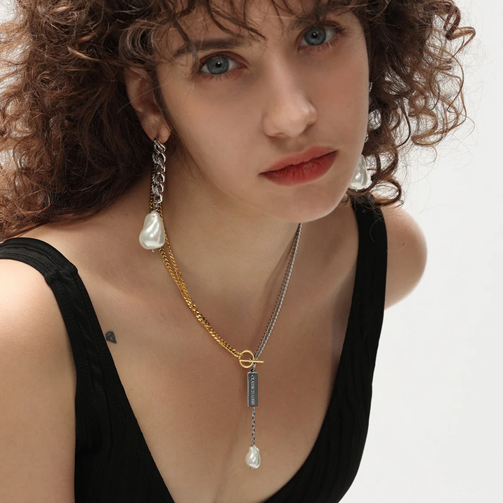 twotone-chain-pearl-necklace-model03
