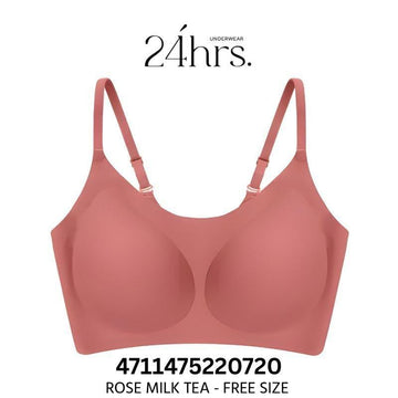 24HRS Bras Rose Milk Tea Free 24HRS Classic Maillard Series Bra Thin Straps FREE & PLUS+ Size Seamless Bra 24HRS Classic Maillard Series Bra Thin Straps FREE & PLUS+ Size Seamle