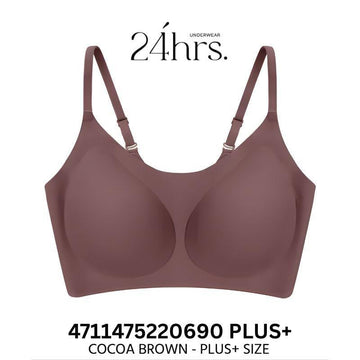 24HRS Bras Cocoa Brown PLUS+ 24HRS Classic Maillard Series Bra Thin Straps FREE & PLUS+ Size Seamless Bra 24HRS Classic Maillard Series Bra Thin Straps FREE & PLUS+ Size Seamle
