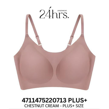 24HRS Bras Chestnut Cream PLUS+ 24HRS Classic Maillard Series Bra Thin Straps FREE & PLUS+ Size Seamless Bra 24HRS Classic Maillard Series Bra Thin Straps FREE & PLUS+ Size Seamle