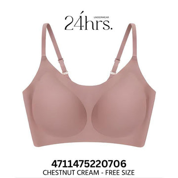 24HRS Bras Chestnut Cream Free 24HRS Classic Maillard Series Bra Thin Straps FREE & PLUS+ Size Seamless Bra 24HRS Classic Maillard Series Bra Thin Straps FREE & PLUS+ Size Seamle