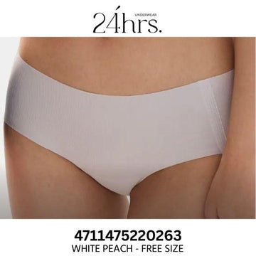 24HRS Panties White Peach 24HRS Cooling Panty Free Size 2 Pieces/ Set 24HRS Cooling Panty Free Size 2 Pieces/ Set