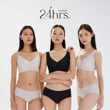 24HRS Bralettes 24HRS Cooling Series Bra Thin & Wide Straps Cooling Memory Free Size Bra 24HRS Cooling Series Bra Thin & Wide Straps Cooling Memory Free Size B