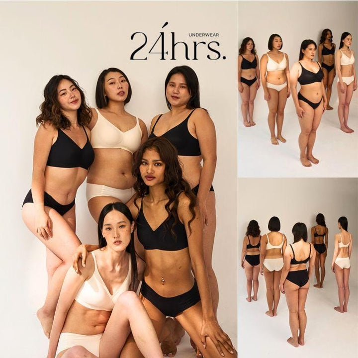 24HRS Bralettes 24HRS V-Neck Series Bra FREE & PLUS+ Size Push Up Effect Seamless Bra 24HRS V-Neck Series Bra FREE & PLUS+ Size Push Up Effect Seamless Bra