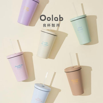 Oolab Coffee Oolab Ice Cream Series Ceramic-Coating Straw Cup 550ML Oolab Ice Cream Series Ceramic-Coating Straw Cup 550ML