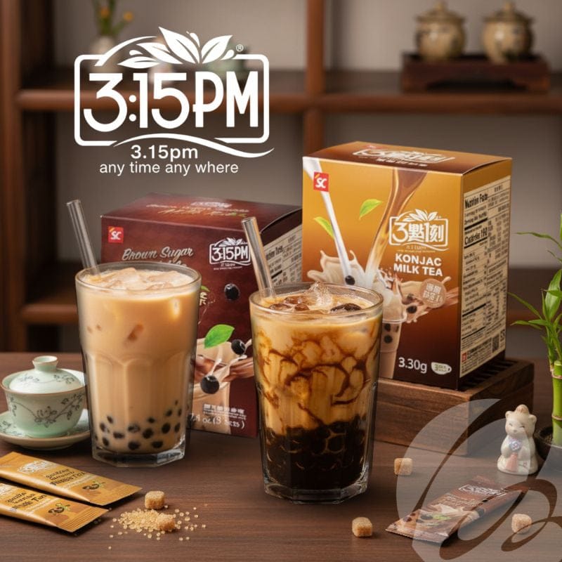 3.15PM Powdered Drink Mixes 3.15PM - Instant Brown Sugar Pearl Bubble Milk Tea (3 Packs/Box) 3.15PM - Instant Brown Sugar Pearl Bubble Milk Tea 【3點1刻】黑糖珍珠奶茶 (3入/盒)