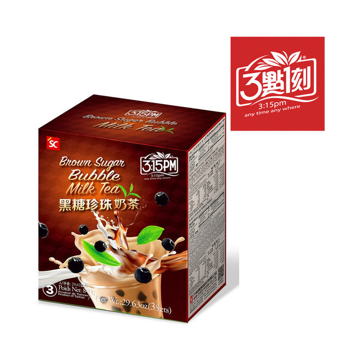 3.15PM - Instant Brown Sugar Pearl Bubble Milk Tea - Direct from Taiwan