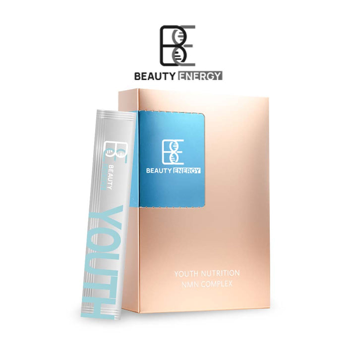 Beauty Energy product packaging with tube and box on a white background