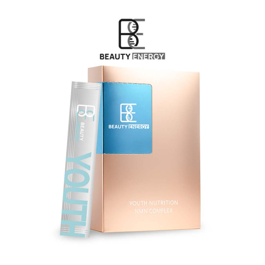 Beauty Energy product packaging with tube and box on a white background