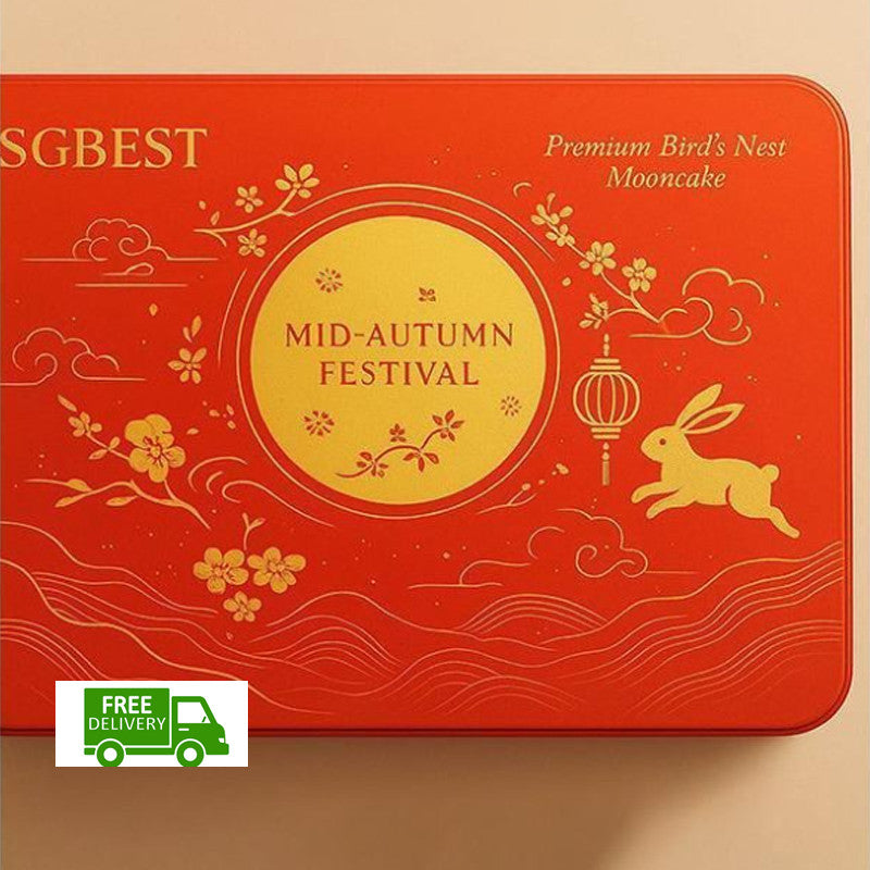Bird's Nest Snow Skin Mooncakes (6 pcs)