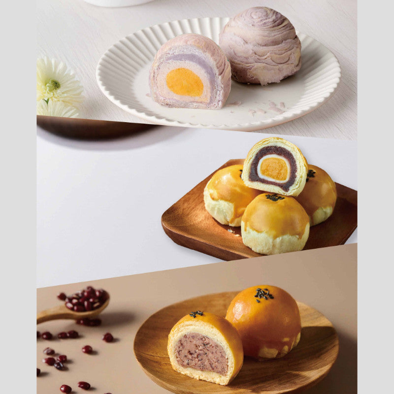 Three different views of colorful egg rolls on plates with a white background.