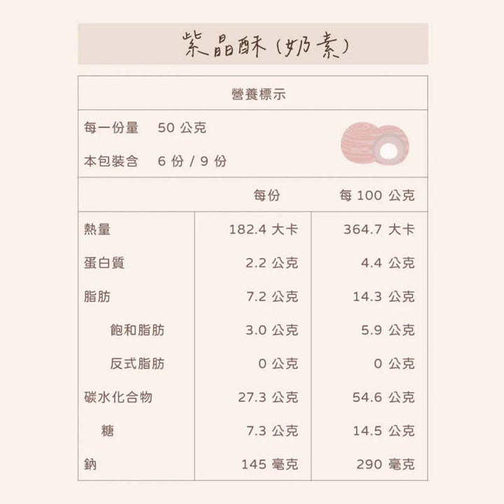 Duentai 紫晶酥 Crystal Taro Mochi Pastry Snack - Fresh from Taiwan