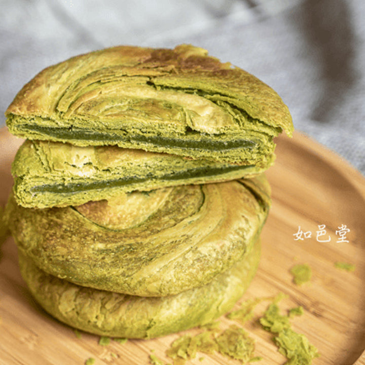 Ruyi Tang Shizuoka Matcha Sun Cakes 6 pieces Biscuit Snack 特濃靜岡抹茶太陽餅6入  - Direct from Taiwan