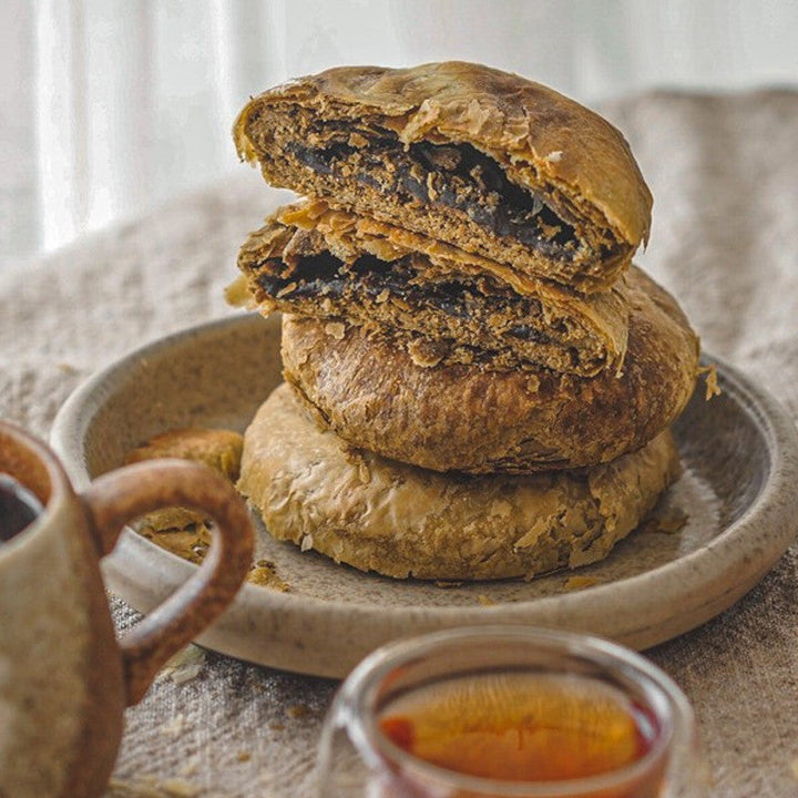 Ruyi Tang Tieguanyin Sun Cakes 6 pieces (lacto-vegetarian) Biscuit Snack 鐵觀音太陽餅6入 (奶素)- Direct from Taiwan