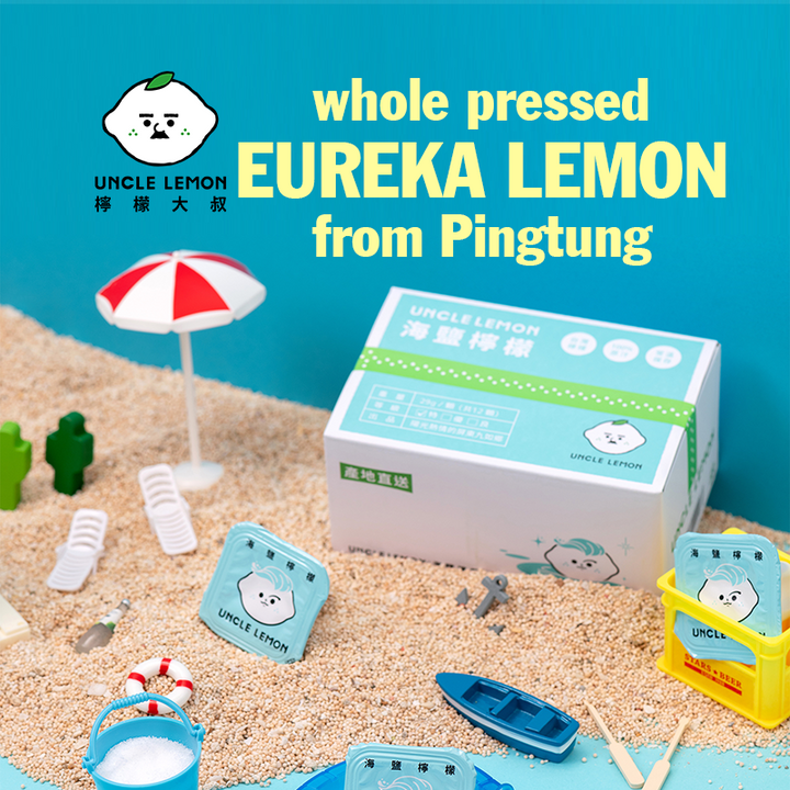 Uncle Lemon Sea Salt Lemon Bricks 100% Pure whole pressed (12pcs per box)