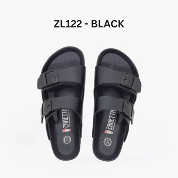 Zanetta Flat Sandals Black / 35 Zanetta Madrid Double Strap Sandal Women Sandal Synthetic Leather Inner Zanetta Madrid Double Strap Sandal Women Sandal Synthetic Leather Inner