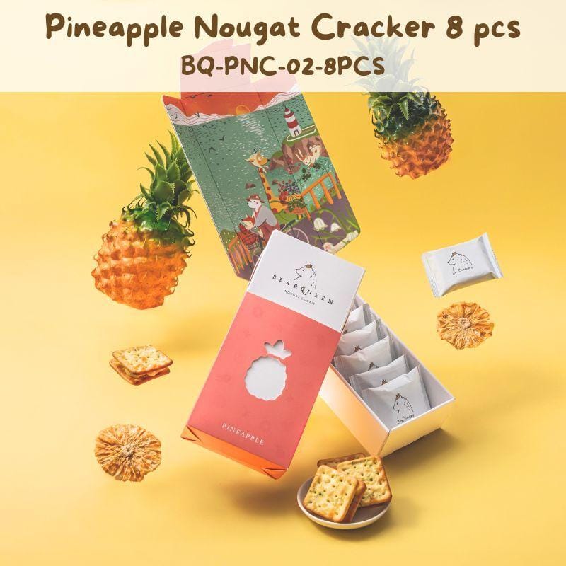 Bear Queen Biscuits, Cookies & Wafers Pineapple Bear Queen Flavored Nougat Cracker 8 pcs Bear Queen Flavored Nougat Cracker 8 pcs