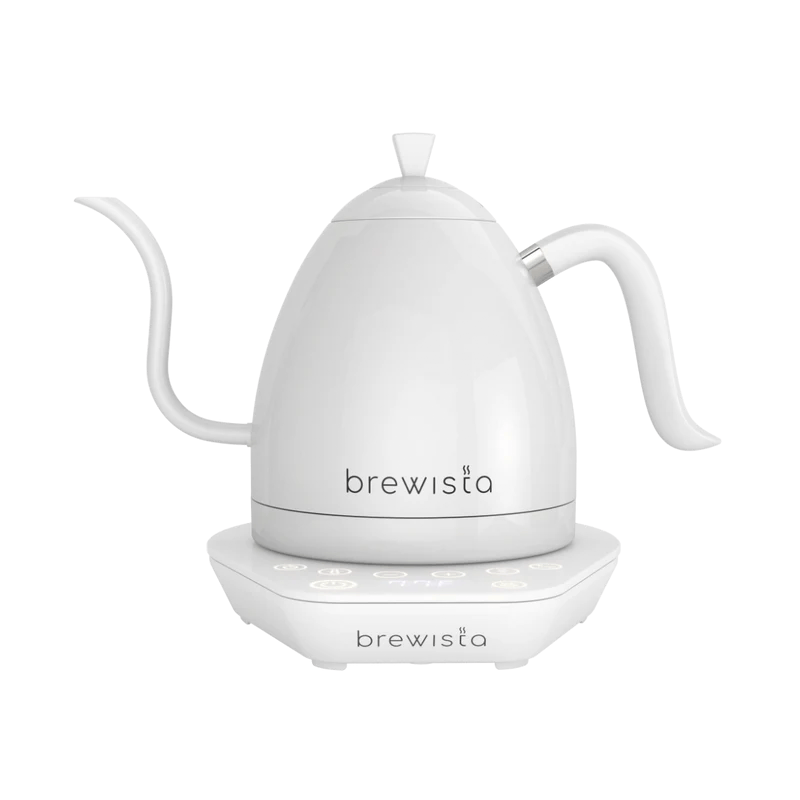 Brewista Pure White Brewista Artisan 600ml Gooseneck Variable Kettle Brewista Artisan 600ml Gooseneck Variable Kettle