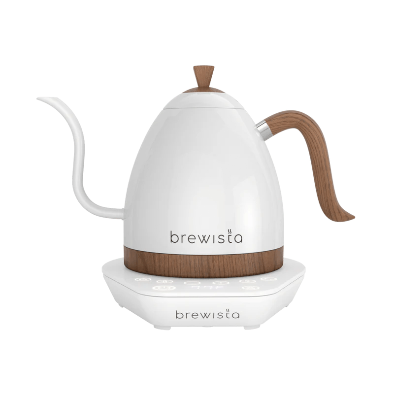 Brewista Pearl white base Brewista Artisan 600ml Gooseneck Variable Kettle Brewista Artisan 600ml Gooseneck Variable Kettle