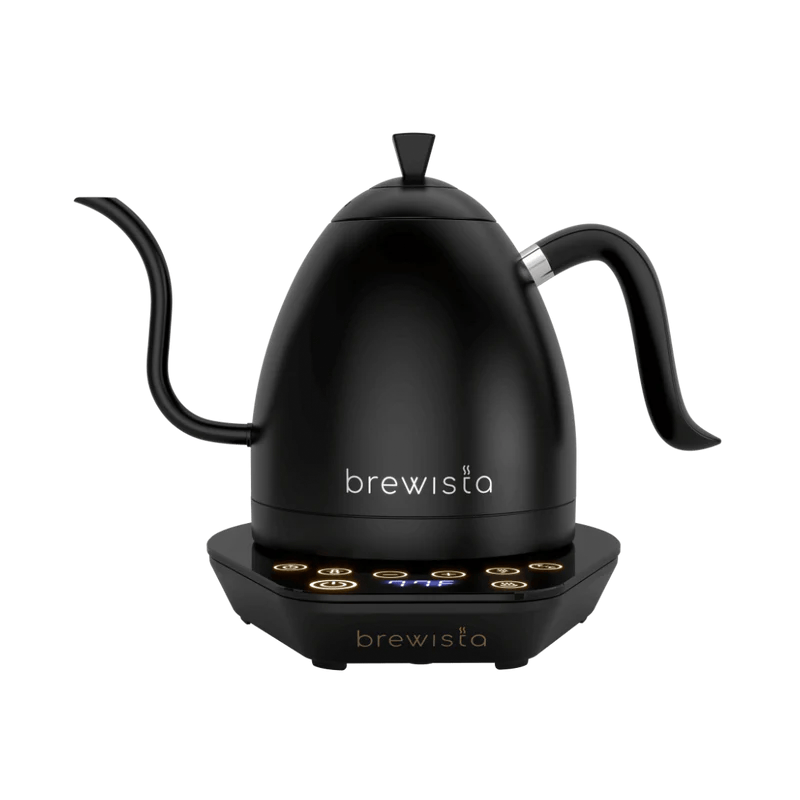 Brewista Pure Black Brewista Artisan 600ml Gooseneck Variable Kettle Brewista Artisan 600ml Gooseneck Variable Kettle