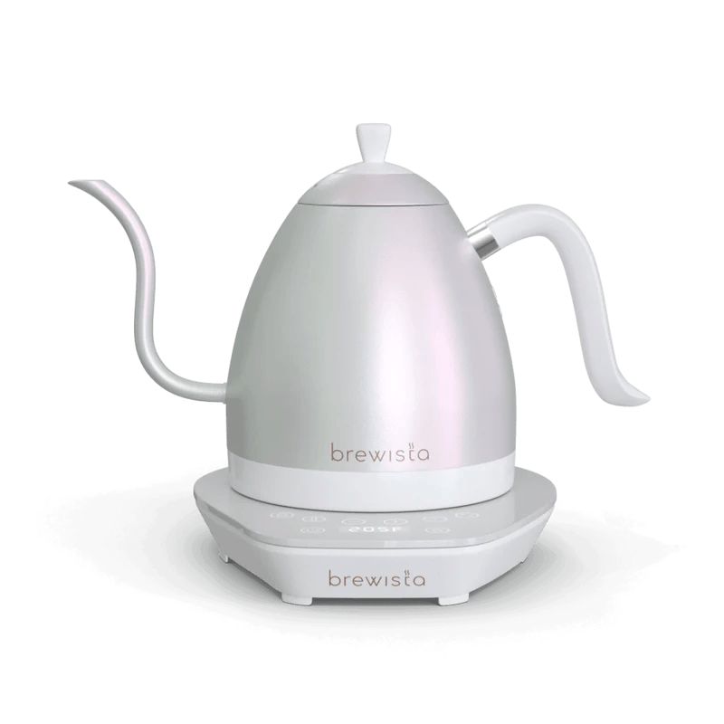 Brewista Aurora White Brewista Artisan 600ml Gooseneck Variable Kettle Brewista Artisan 600ml Gooseneck Variable Kettle