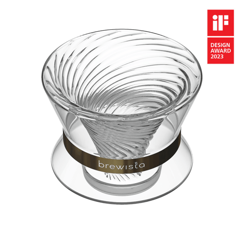 Brewista Brewista Artisan Tornado Duo Double Wall Glass Dripper (1- 2cups) Brewista Artisan Tornado Duo Double Wall Glass Dripper (1- 2cups)