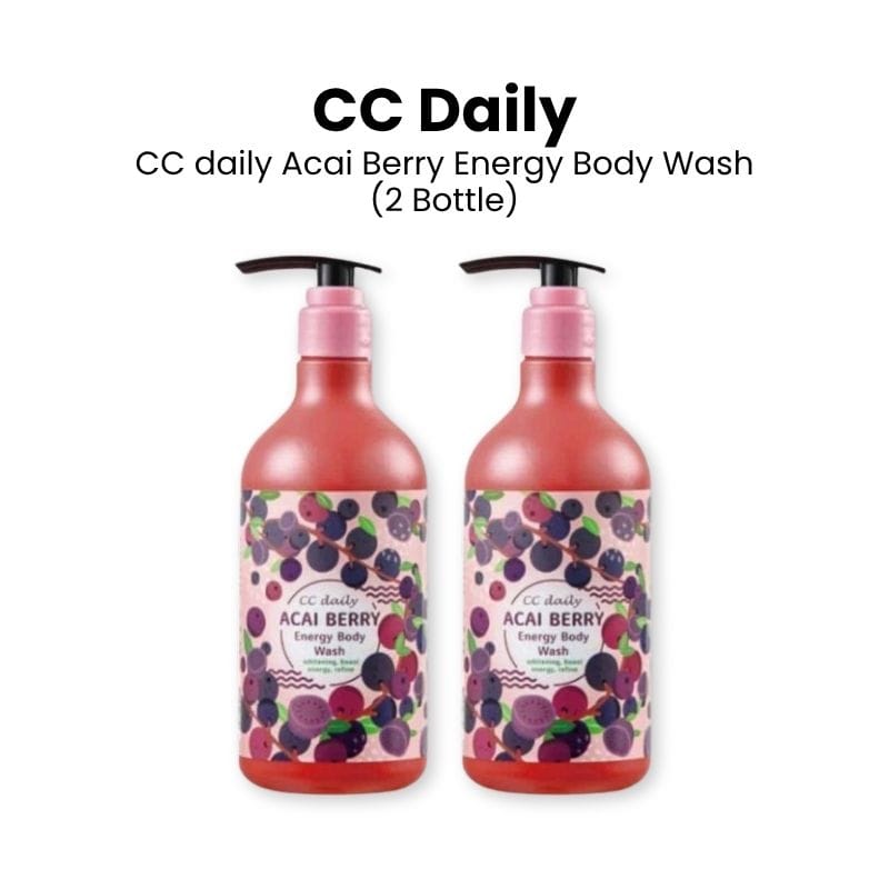 CC Daily Body Wash 2 Bottles CC daily Acai Berry Energy Body Wash - Black Friday 2nd Bottle 50% OFF CC daily Acai Berry Energy Body Wash - Black Friday 2nd Bottle 50% OFF