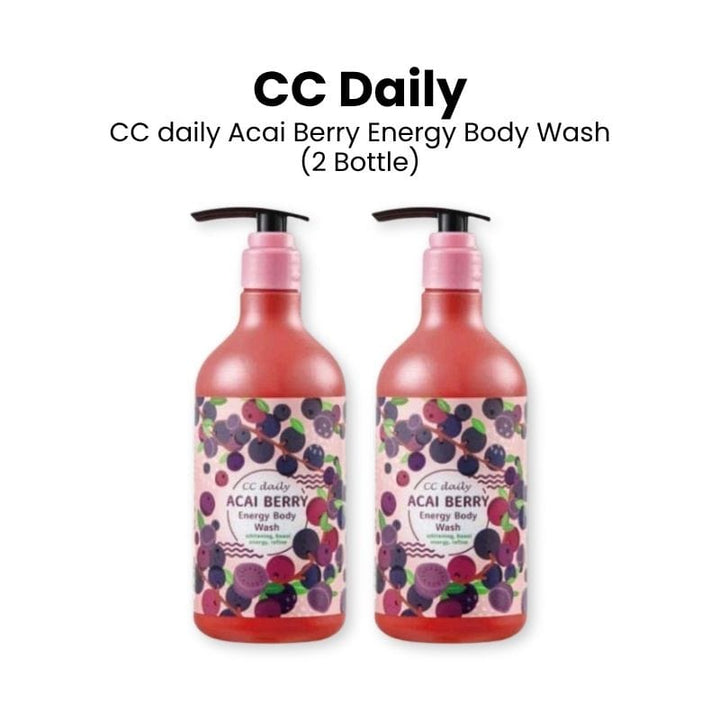 CC Daily Body Wash 2 Bottles CC daily Acai Berry Energy Body Wash - Black Friday 2nd Bottle 50% OFF CC daily Acai Berry Energy Body Wash - Black Friday 2nd Bottle 50% OFF