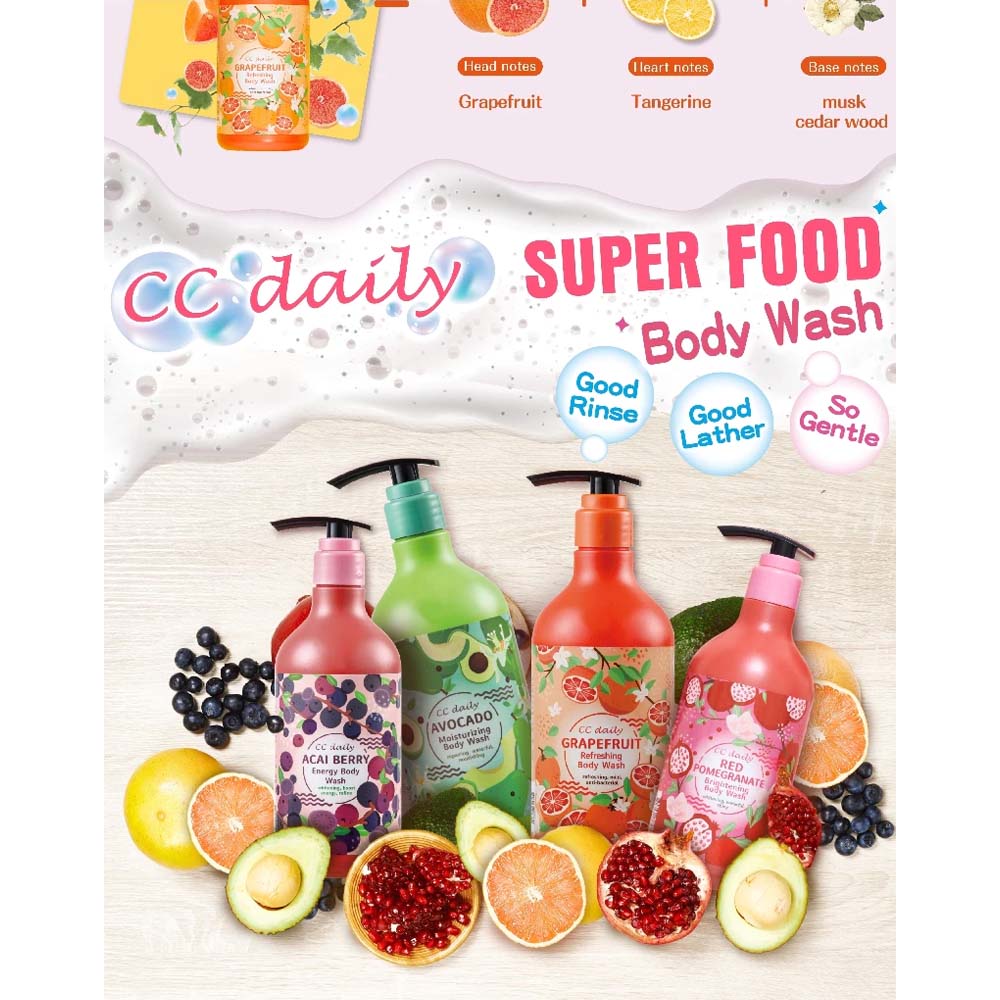 CC Daily Body Wash CC daily Red Pomegranate Brightening Body Wash CC daily Red Pomegranate Brightening Body Wash