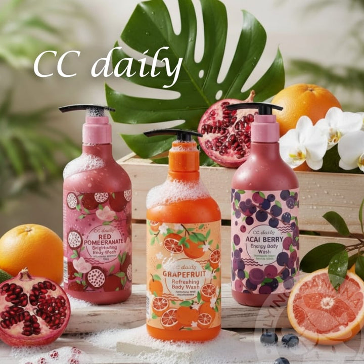 CC Daily Bath & Shower [SPECIAL] CC DAILY Fruit Fragrance Shower Gel Body Wash 3 Bottles/Set [SPECIAL] CC DAILY Fruit Fragrance Shower Gel Body Wash 3 Bottles/Set
