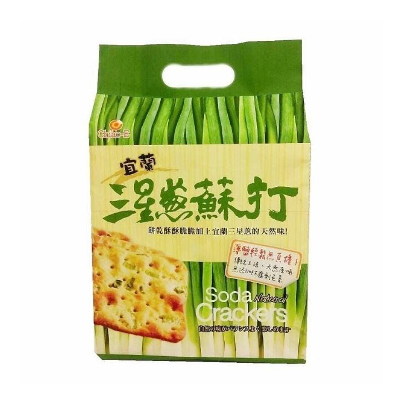 Chiao E Biscuits, Cookies & Wafers Chiao E Yilan SanXing Green Onion Soda Cracker (234g) Chiao E Yilan SanXing Green Onion Soda Cracker (234g)