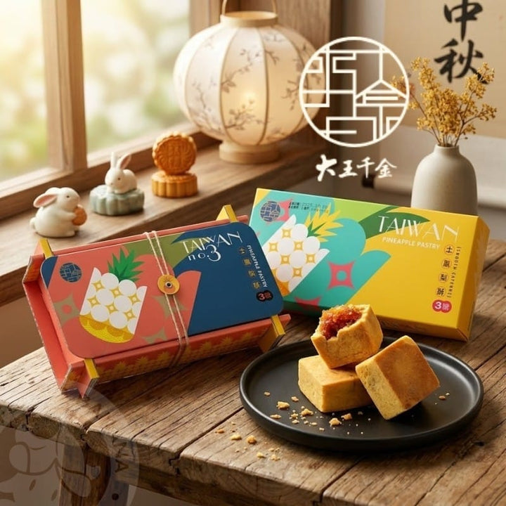 CY Sweet Cakes & Pies CY Sweet Traditional Pineapple Cake ( 5 Pcs ) & { 8 Pcs ) - Lacto-Ovo Vegetarian CY Sweet Traditional Pineapple Cake ( 5 Pcs ) & { 8 Pcs ) - Lacto-Ovo 