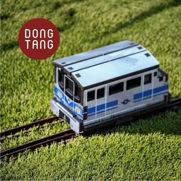 Dong Tang woodcraft Wooden Craft Mini Taiwan Train Vintage Set Wooden Craft Mini Taiwan Train Vintage Set