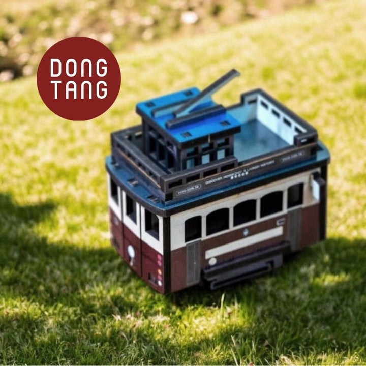 Dong Tang woodcraft Wooden Craft Mini Taiwan Train Vintage Set Wooden Craft Mini Taiwan Train Vintage Set