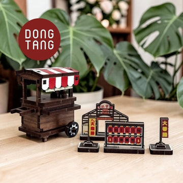 Dong Tang woodcraft Wooden Craft Mini Train Cityscape Series Wooden Craft Mini Train Cityscape Series