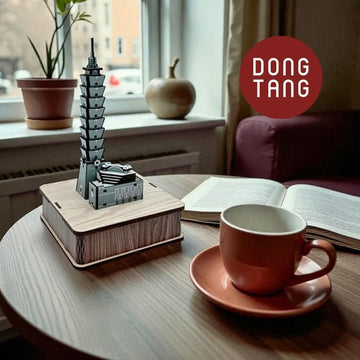 Dong Tang woodcraft Wooden Craft Mini Train Cityscape Series Wooden Craft Mini Train Cityscape Series