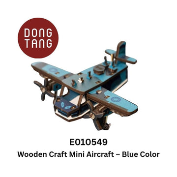 Dong Tang woodcraft Aircraft – Blue Wooden Craft Mini Vintage Aircraft Wooden Craft Mini Vintage Aircraft