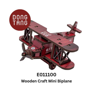 Dong Tang woodcraft Biplane Wooden Craft Mini Vintage Aircraft Wooden Craft Mini Vintage Aircraft