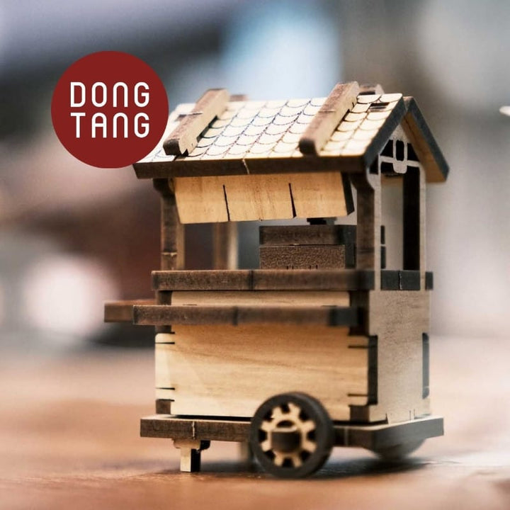 Dong Tang woodcraft Wooden Craft Mini Vintage Food Push Cart Wooden Craft Mini Vintage Food Push Cart