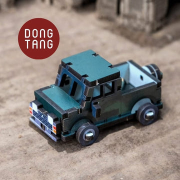 Dong Tang woodcraft Wooden Craft Mini Vintage Taiwan Vehicles Bus Truck Taxi Wooden Craft Mini Vintage Taiwan Vehicles Bus Truck Taxi