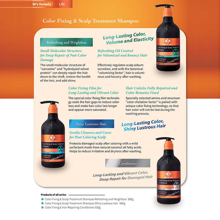 Dr's Formula Shampoo Dr's Formula Color Protection & Scalp Treatment Shampoo 580g Dr's Formula Color Protection & Scalp Treatment Shampoo 580g