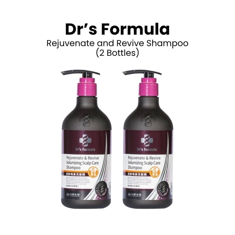 Dr's Formula Shampoo 2 Bottles Dr's Formula Rejuvenate & Revive Scalp Care Shampoo 580g (Upgraded) - Black Friday 2nd Bottle 50% OFF Dr's Formula Rejuvenate & Revive Scalp Care Shampoo 580g (Upgraded) - Black Friday 2nd Bottle 50% OFF