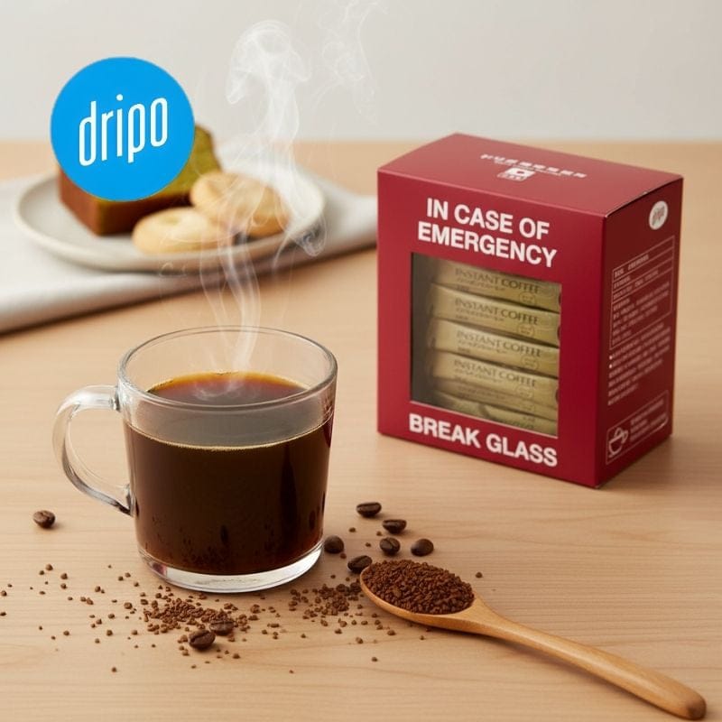 Dripo Beverages Dripo In case of Emergency Instant Black Coffee 2 gram X 30 strips/box Dripo In case of Emergency Instant Black Coffee 2 gram X 30 strips/box