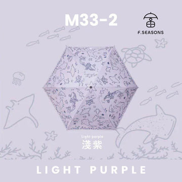 F.Season Umbrellas Light Purple F.SEASONS [M33-2] Cooling Manual 21" Underwater World Series Lightweight Umbrella - Direct From Taiwan F.SEASONS [M33-2] Cooling Manual 21" Underwater World Series Lightweig