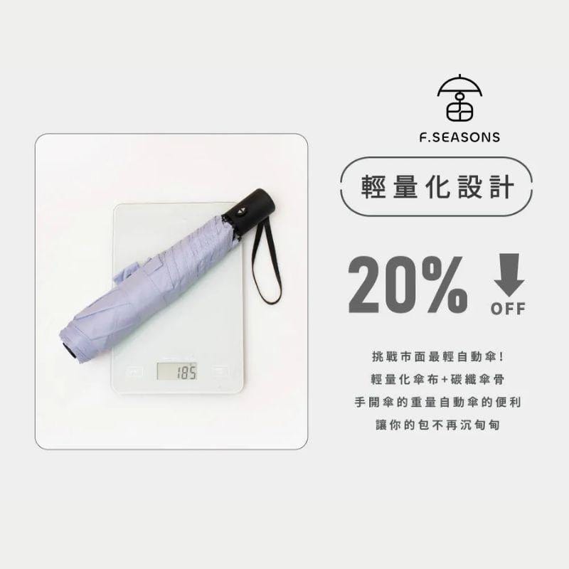 F.Season Umbrellas [IF34] F.Seasons Ultra Dry Carbon Fiber Auto Fold Umbrella - Ultra-Light, Water-Repellent, Effort-Saving | 20*6K (185g) [IF34] F.Seasons Ultra Dry Carbon Fiber Auto Fold Umbrella - Ultra-Lig